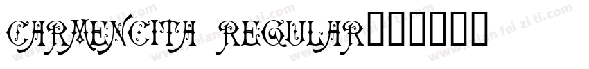 Carmencita Regular字体转换